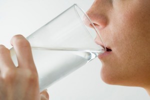 Woman Drinking Glass of Water